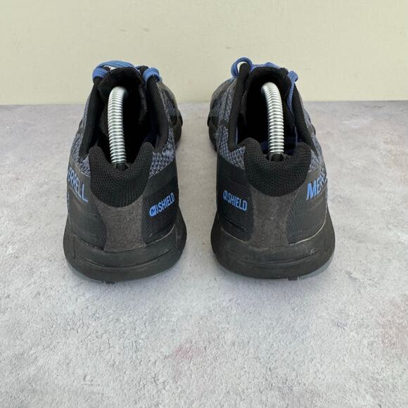 Merrell Bare Access Flex Shield Blue Trail Running Shoes J77612 Womens Size 8.5 - Picture 3 of 12